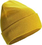 saferin unisex knit beanie hat: stay warm with 1 & 2 pack cuffed beanies for men & women - ideal winter hat for skiing logo