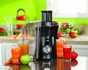 img 2 attached to 🔥 Exclusive Hamilton Beach 67601 Big Mouth Juice Extractor, Black (Discontinued) – Hurry While Supplies Last!