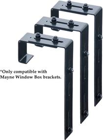 img 1 attached to Mayne 3833 Adjustable Deck Brackets