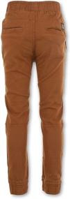 img 2 attached to ONE POINT ONE Cotton Woven Pull On Stretch Khaki Joggers for Boys - Boys Sweatpants with Side Pockets