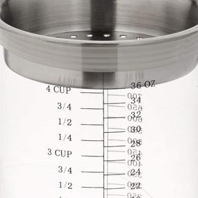 img 2 attached to 🍶 4-Cup Glass and Stainless Steel Gravy Separator by Küchenprofi