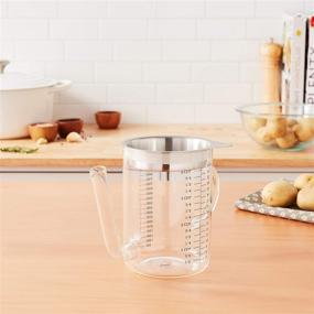 img 1 attached to 🍶 4-Cup Glass and Stainless Steel Gravy Separator by Küchenprofi