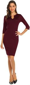 img 1 attached to Naggoo Fashionably Sleek Women's Sleeveless Bodycon Business Attire