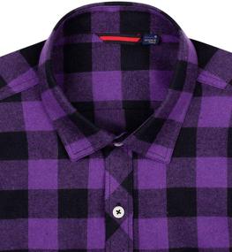 img 3 attached to 👔 Alimens Gentle Button Down Flannel Shirts for Men's Regular Clothing