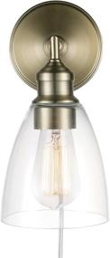 img 1 attached to Amazon Brand Contemporary Plug Hardwire Lighting & Ceiling Fans