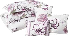 img 3 attached to 🛏️ Safdie & Co. Safdie Angelica Collection Comforter Set 7PC King Size, Purple