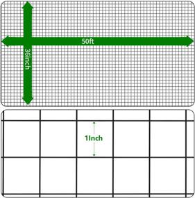 img 2 attached to 🐔 Амагабели 36x50 футовая арматурная сетка 1 дюйм на квадрат, 16ga черного винилового покрытия, сварная сетка в рулоне для дома, садового забора и заборов для животных; Идеальная защита для кур, кроликов и фермерских животных.
