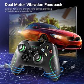 img 3 attached to YCCTEAM Wired Controller for Xbox One - Dual Vibration, Headset Jack, Trigger Buttons - Black