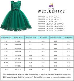 img 3 attached to Weileenice Girls' Christmas Dresses with Bowknot for Ages 6-7, Kids' Clothing