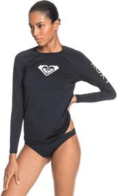 img 3 attached to Roxy Womens Classics Rashguard Anthracite