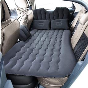img 3 attached to Zone Tech Car Inflatable Air Mattress Bed with Back Seat – Pump Kit | Premium Quality for Vacation Camping | Sleep Blow Up Pad Car Bed Back Seat | Inflatable Air Mattress with 2 Air Pillows