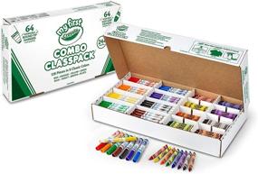 img 1 attached to Мои первые стираемые фломастеры и треугольные восковые мелки Crayola, 128 шт. Класспак: яркое художественное приданое для детей – чисто и весело!