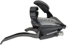 img 1 attached to Shimano EF500 7-Speed Right Brake/Shift Lever in Black - Model 586259