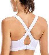 ultimate support and coverage with syrokan high impact criss cross sports bras for women - high neck, wirefree, and padded! логотип