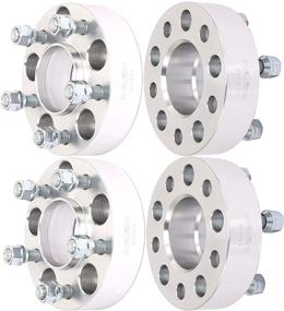 img 4 attached to 🔧 ECCPP 5X114.3 Хабцентрические дистанционные колеса 1.5" 5x4.5 to 5x4.5 5x114.3mm to 5x114.3mm Совместимы с Ford Explorer Sport Trac Mustang Lincoln Aviator (1/2"x20 4X Серебристый Хабцентрический)