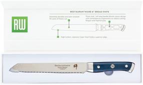 img 1 attached to 🍞 Бритва Sensei 13,3 дюйма - Премиумная лезвие из синей дамасской стали для безупречного нарезания хлеба - Японский нож для точной резки - Эргономичная рукоятка - Идеально подходит для профессионального и домашнего использования - Ресторанные принадлежности.