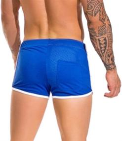 img 3 attached to Athletic Running Workout Swimming Lightweigt Men's Clothing
