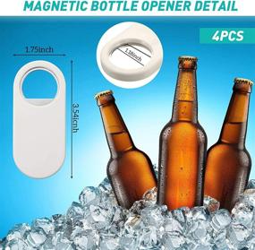 img 3 attached to Pieces Stainless Magnetic Bottle Refrigerator