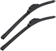 🌧️ mikkuppa 24" + 20" front windshield wiper blades - premium quality for superior performance in all weather conditions - original equipment replacement (pack of 2) logo