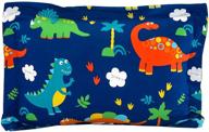 🦖 linentopia kids dinosaur twin size 3-piece sheet set: fitted, flat, & pillow case, blue green boys bedding logo