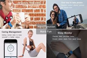 img 3 attached to 💓 arVin Heart Rate Watch: Fitness Bracelet with Blood Pressure, Blood Oxygen & Sleep Monitor for iPhone & Android