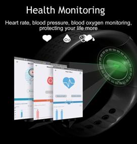 img 1 attached to 💓 arVin Heart Rate Watch: Fitness Bracelet with Blood Pressure, Blood Oxygen & Sleep Monitor for iPhone & Android