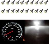 💡 cciyu pack of 20 white t5 37 73 74 wedge 3-smd led light bulbs for speedometer gauge cluster logo