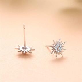 img 1 attached to 💎 Sterling Silver Star of David Stud Earrings with CZ - Jewelry Gifts for Women, Teens, and Girls