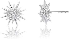 img 4 attached to 💎 Sterling Silver Star of David Stud Earrings with CZ - Jewelry Gifts for Women, Teens, and Girls