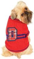 large red doggy university dog sweater by fashion pet: enhancing canine style! логотип