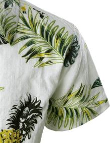 img 1 attached to 🌺 Vibrant Floral Button Hawaiian Boys' Clothing - JOGAL Collection for Stylish Tops, Tees & Shirts