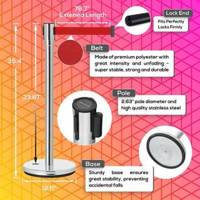 img 3 attached to 🚧 Crowd Control Stanchion Belts – Enhancing Occupational Health & Safety with Quality Products