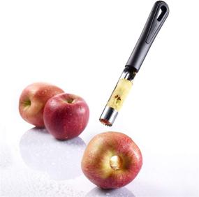 img 2 attached to Westmark Black Apple Core Remover Gentle: Efficient & Ergonomic Design, Silver, one size