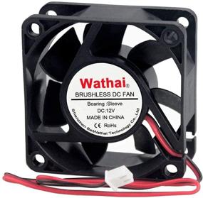 img 4 attached to 🌬️ Wathai 60x60x25mm 12V 2Pin DC 60mm Fan - Brushless Cooling Case Fan