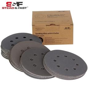 img 3 attached to 🔧 S&F Stead & Fast 60pcs 5 Inch Sanding Discs Hook & Loop 8 Holes Wet Dry 400 600 800 1000 1500 2000 Grit Orbital Sander Sandpaper with Tack Cloth, Silicon Carbide Round Flocking Sandpaper for Optimal SEO