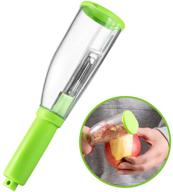 🥔 multi-purpose vegetable peeler with built-in storage container - potato and apple peeler with convenient storage box (1 pc) logo