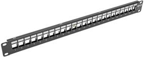 img 4 attached to 🔌 Tripp Lite 24Port Shielded Blank Patch Panel – RJ45, USB, HDMI, Cat5/6 – Black (N062-024-KJ-SH) – TAA Compliant