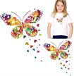 colorful butterfly appliques decoration accessories logo