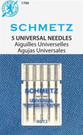 🧵 schmetz universal household sewing machine needles | carded | size 80/12 | effective stitching logo