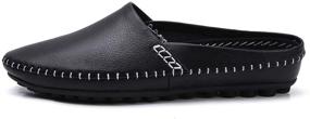 img 3 attached to Experience Ultimate Comfort with YiCeirnier Leather Loafer Slippers