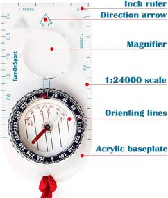 img 1 attached to 🧭 Orienteering Compass: The Ultimate Navigation Tool for Hiking, Backpacking, and Camping - Boy Scout-Approved, Professional Grade, and Adventure-Ready (Blue)