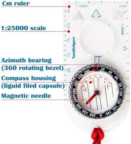 img 2 attached to 🧭 Orienteering Compass: The Ultimate Navigation Tool for Hiking, Backpacking, and Camping - Boy Scout-Approved, Professional Grade, and Adventure-Ready (Blue)