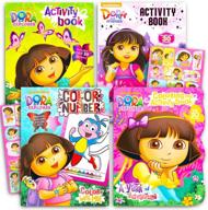 dora explorer coloring stickers supplies logo