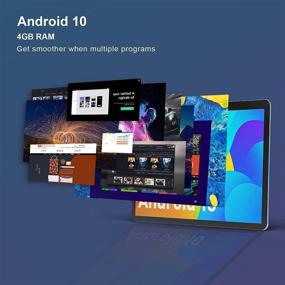 img 1 attached to 📱 AWOW UTBOOK: Android 10 Tablet with 4GB RAM, 64GB Storage, 10.1 inch IPS HD Display, Quad-Core Processor, and 13MP Rear Camera – Grey