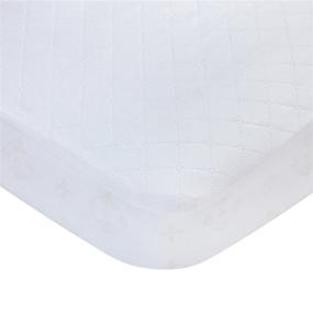 img 4 attached to 🛏️ Carters Waterproof Fitted Crib Mattress Pad and Protector: Ultimate Bedding Solution for Baby Boys and Girls - White