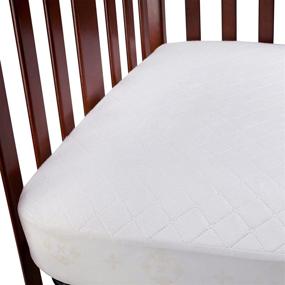 img 3 attached to 🛏️ Carters Waterproof Fitted Crib Mattress Pad and Protector: Ultimate Bedding Solution for Baby Boys and Girls - White