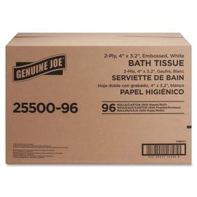 img 2 attached to 🧻 GJO2550096 Genuine Joe 2-ply Bath Tissue Rolls - Standard Quality