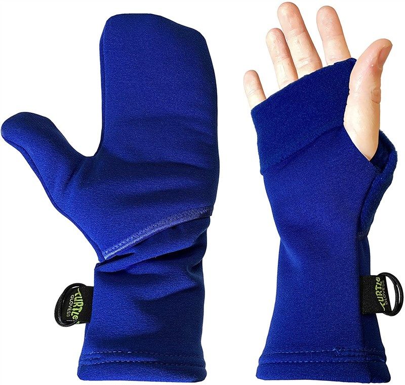 turtle gloves midweight convertible running 로고