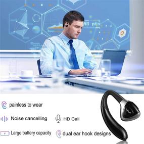 img 3 attached to Беспроводные наушники с Bluetooth TOPEPOP, совместимые с handsfree