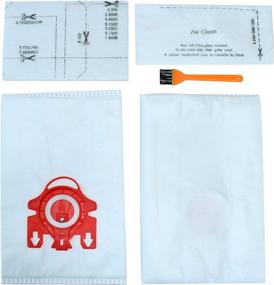 img 2 attached to 🧹 FJM Vacuum Bags 20 Pack - Compatible with Miele FJM Bags AirClean 3D Efficiency Vacuum Cleaner - Includes 6 Pair Pre-Motor and Post-Motor Filters